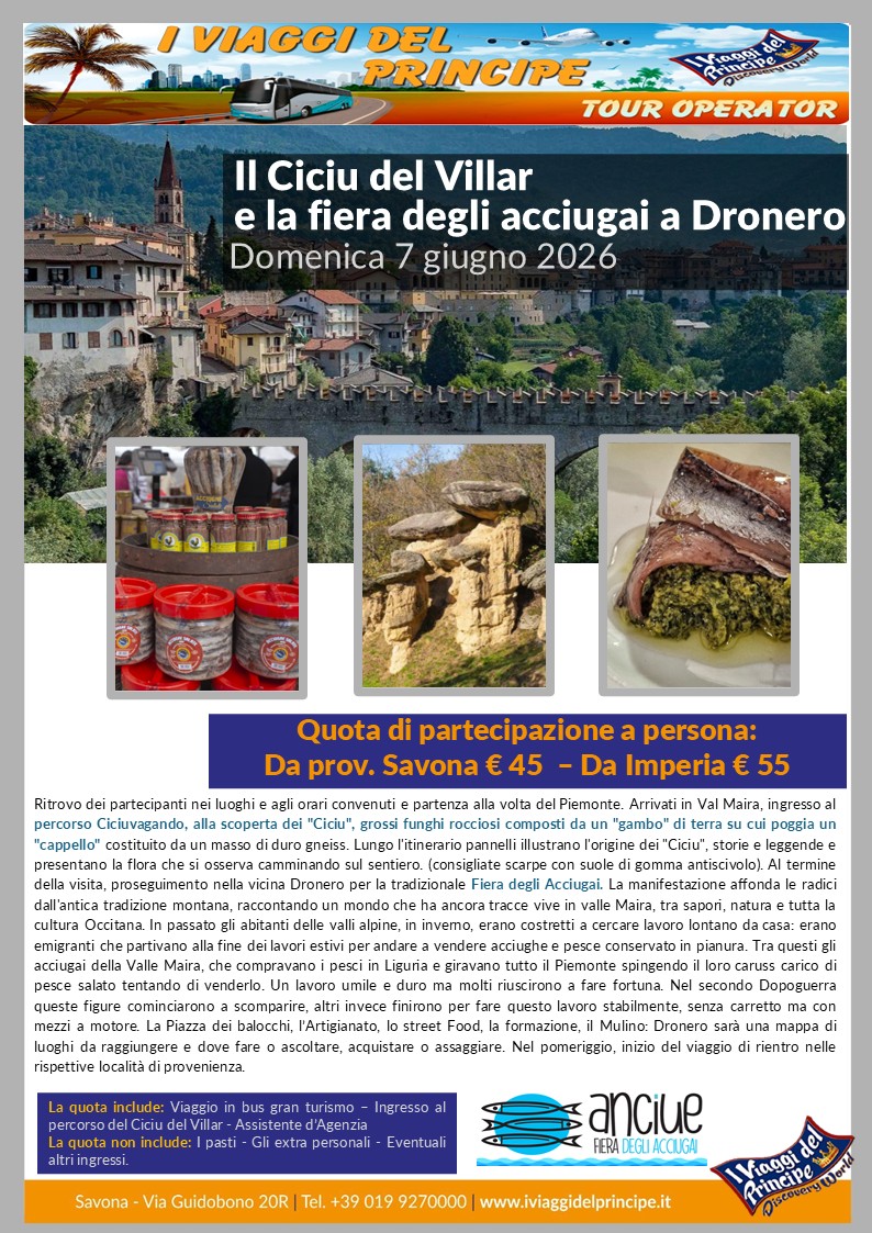 Il Ciciu del Villar e la fiera degli acciugai a Dronero
