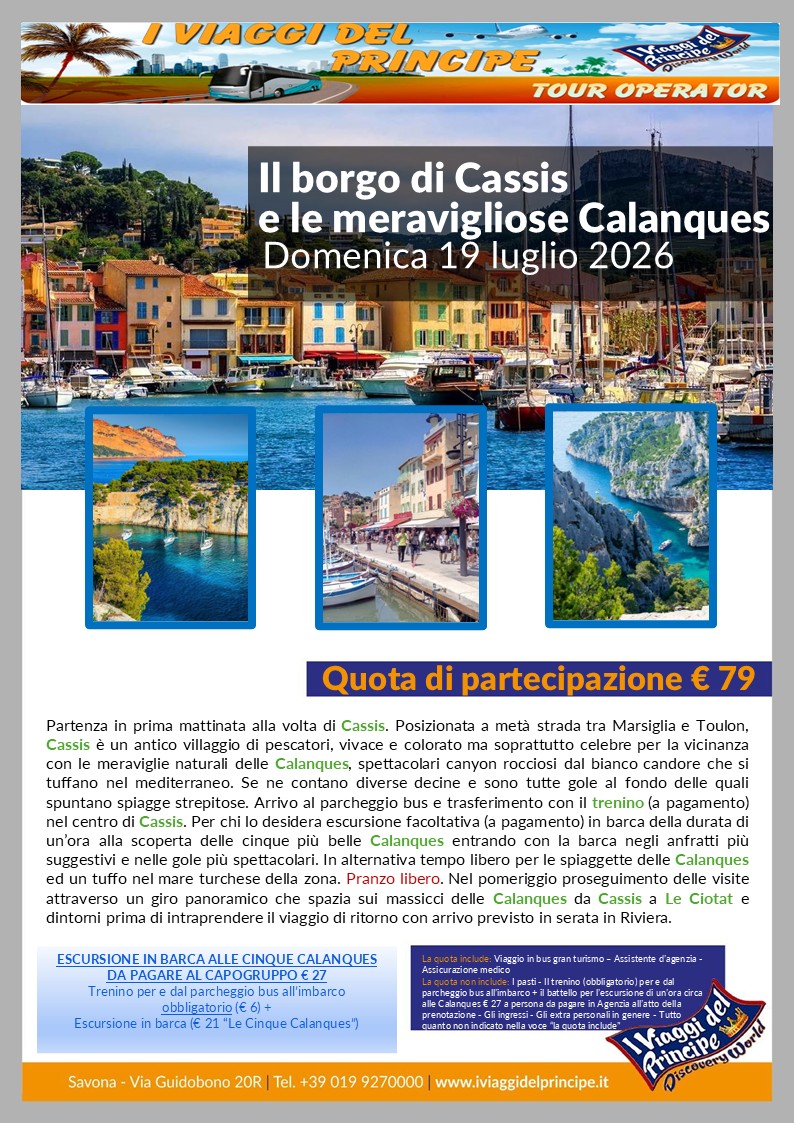 Il borgo di Cassis e le meravigliose Calanques