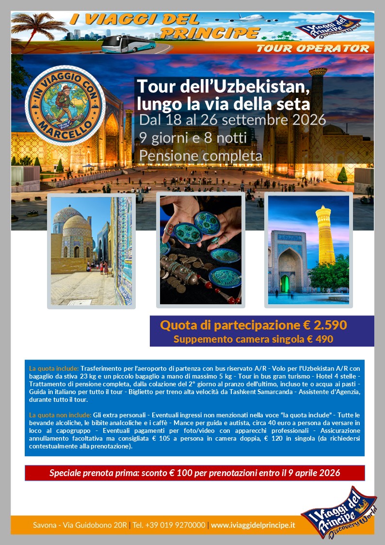 Tour dell'Uzbekistan, lungo la via della seta