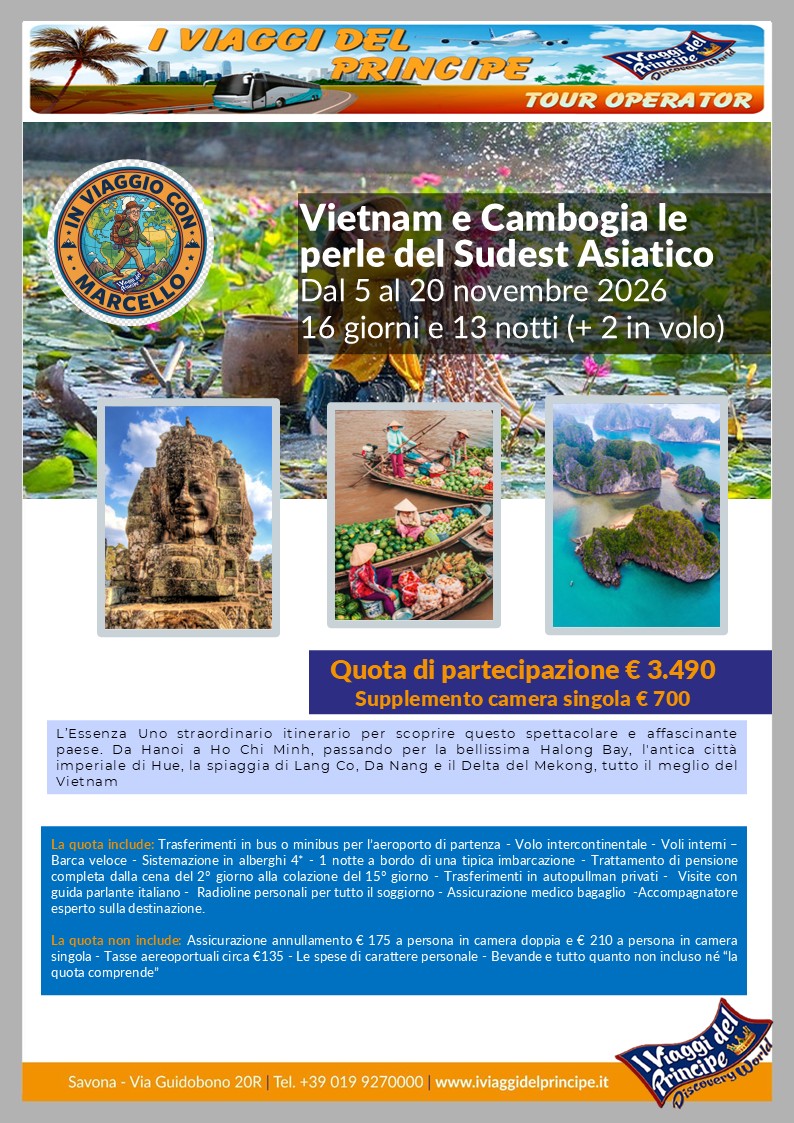 Vietnam e Cambogia le perle del Sudest Asiatico